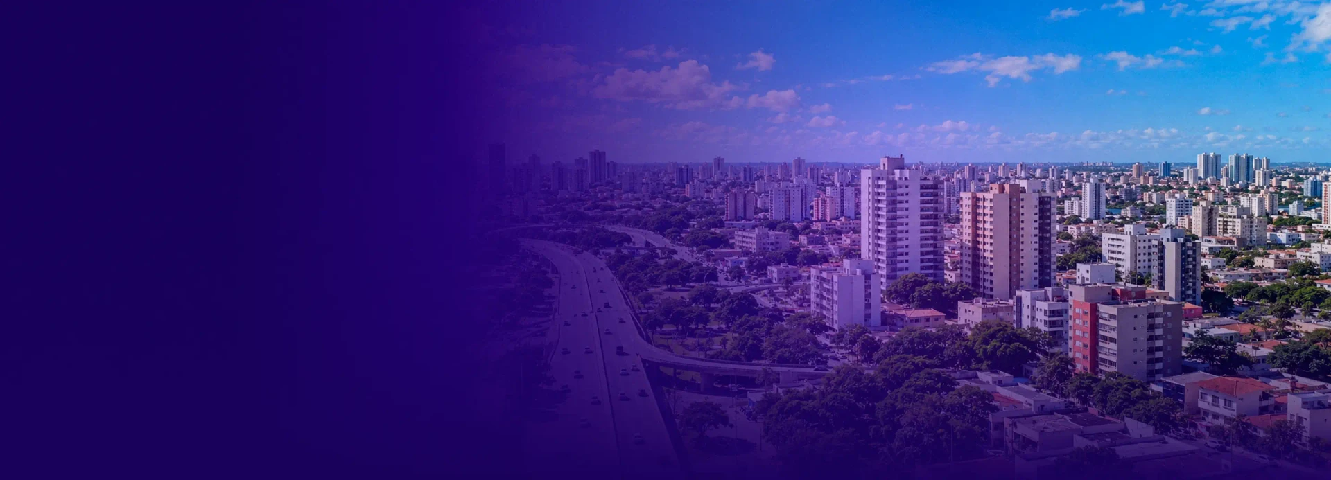 Banner desktop da LP de Objetivo — área Prefeitura