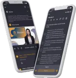 Smartphone com o app Estratégia
